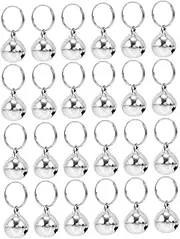 HEALEEP Replaceable Pet Bells 24pcs Metal Bells for Cat Collar Dog Supply Accessory