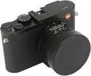 Haoge Metal Front Lens Cap Cover for Leica Q Q2 Q-P QP Typ 116 Typ116 Camera Black