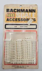Bachmann HO Scale # 2100 Picket Fence White