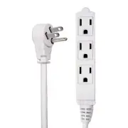 Flat Multiple Outlet Extension Cord 30 Ft for Indoor Use by - UL-Listed 3-Pro...