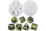 Let's Resin - 7 Piece Polyhedral Dice Set Larger Resin Mould