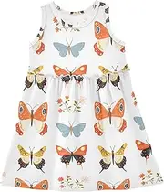 [Caihoyu] Toddler Girl Summer Dresses Toddlers Fashion Spring Dresses Party Dress, Multicolor15, 8 Years