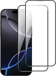 HD Clear Glass Screen Protector Film for iPhone 16 Pro Max, Tempered Glass Explosion-proof Nano Coated Filter for iPhone 16 Pro Max【Anti-Oil】【Anti-Shatter】【Anti-Fingerprint】【Full Coverage】【Hardness 9H】- 2 PCS