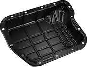 ACROPIX Transmission Oil Pan for Dodge for Ram 1500 2500 for Dodge Durango Dakota 52118780AC 52118780AD Engine Oil Pan Lower Engine Sump Pan Oil Pan Black Powder Coating Metal Car Parts