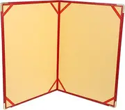 KICHOUSE Document Folder Office Portfolio Big Red Folder File Organizer Portfolio Organizer Binder for Interview
