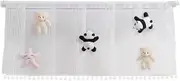 Air Conditioner Windshield,Ceiling Adhesive Vent Deflector - Quiet Air Diverter Cover with Plush Panda Conditioning Accessories for Nursery & Bedroom