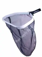 18" Wide Heavy Duty Pool Leaf Skimmer Rake W/ ALUMINUM FRAME & DEEP DURABLE NET
