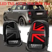 2X Black LED Rear Tail Light Lamp for BMW MINI Countryman Cooper F60 16-19 DRL