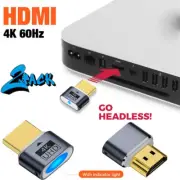 2pc 4K HDMI Dummy Plug Virtual Monitor Display Emulator Headless Display Adapter