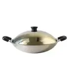 5-Ply Clad Polished 18/10 Stainless Steel Wok 40cm (16") 8L with Lid RRP $499