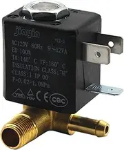 JYZ-3 Normally Closed AC 230V 50HZ AC 120V 60HZ DC 12V G1/8" Brass Iron Steam Air Water 2 Position 2 Way Solenoid Valve(DC12V)