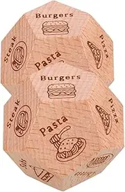Abaodam 2pcs Wooden Food Sieve Dinner Decision Party Accessories Small Unique Game Multi Sided Pocket Light Brown