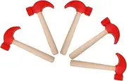 ERINGOGO Realistic Boys and Girls Hammer Toy 5pcs Wooden Pounding Mallet Toys for Boys Girls