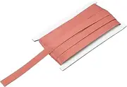 uxcell Double Fold Bias Tape for Sewing 5/8 Inch x 12 Yards Satin Pre-fold Continuous Binding Tape for Seaming Quilting Hemming Binding DIY Crafts, Light Red