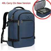 Hynes Eagle 40L Travel Flight Approved Convertible Weekender Carry on Backpack