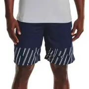 Mens UA Under Armour Baseline Speed Shorts Sizes: M, L, XL Navy Blue/White #408