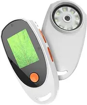 Handheld Digital Microscope for Kids, 2.0inch Color Screen Magnifying Glass 500x Magnification Built in 8 LED Lights, Macro Microscope for Students, Interactive Learning (White)