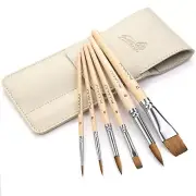 Sable Travel Watercolor Brushes 6pcs Kolinsky Sable Watercolor Travel Brushes...