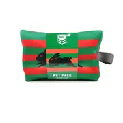 5pc NRL Rabbitohs Bag Body Wash/Disposable Razor/Loofa & Soap Wetpack Set