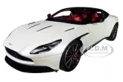 ASTON MARTIN DB11 MET. WHITE W/BLACK TOP & RED INTERIOR 1/18 CAR AUTOART 70266