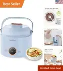Compact Mini Rice Cooker - 2 Cups, Non-Stick & Multi-Function Electric Pot