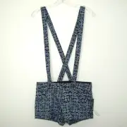 NWT VOLCOM Illusion Shorts with Removable Suspender Straps Size 3 Retail $39.99