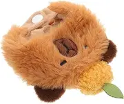 FUNOMOCYA Doll Clothes Doll Dress up Hat Stuffed Animal Hat Stuffed Animal Dress up Cap Plush Headgear Guinea Pig Headgear Plush Light Brown