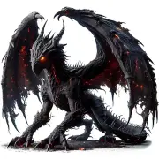 Dark Wyvern Ancient Monster 3" DnD Myth Legend Mythology Gaming Hobby Decal