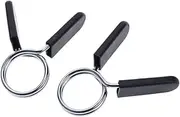 KITANDOVE Sturdy Barbell Spring Clip Collar Set 30mm Spring Clamp for Weightlifting Gym Accessory