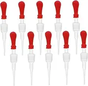 HOLIDYOYO 10pcs Glass Droppers Liquid Pipettes Large Dropper Pipettes for Boys and Girls Safe for Home School Experiments