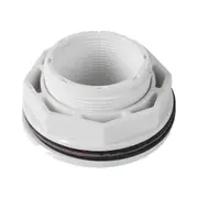 2 Pack 1 1/2Inch Above Ground Pool Inlet Return Fitting with Locknut Gasket for SP1023 White