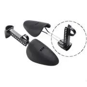 2 Pair Adjustable Plastic Boots Shoe Stretcher Durable Black Shoe Tree Expander