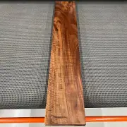 CW166 Curly Claro Walnut Billet Block Carving Craft Knife Handle 33.25"