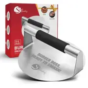 Smash Burger Press Stainless Steel Hamburger Press Burger Smasher Grill Press...