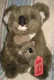 New Russ Yomiko Classics Koala Bear Mom Baby Plush Stuffed Animals 10in Hang Tag