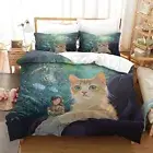 Bedding Set Printed Comforter Cover Set 3D Printed Quilt Cover Human And Animal