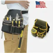Electrician Waist Pocket Belt Tool Pouch Bag Canvas Hardware Toolkit Holder Bag