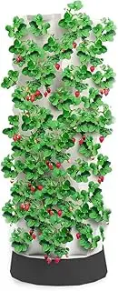 48/64/80Pots Hydroponics Tower Growing System, Vertical Hydroponic Pineapple Aeroponic Tower, Hydroponic Growing Kits, with Hydrating Pump, Adapter, Net Pots, Timer 48Pots