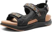 [DREAM PAIRS] Women's Walking Sandals Arch Support Orthopedic Recovery Hiking Sandals Thick Athletic Cushion Adjustable Strap for Plantar Fasciitis