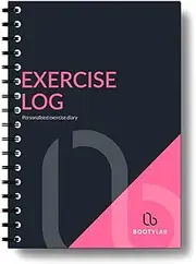 Fitness Journal & Workout Log Book - Premium Daily Exercise Planner (Pink)