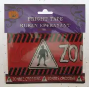 Fright Tape ~ Zombie Crossing ~ Halloween Decoration ~ 30 Feet