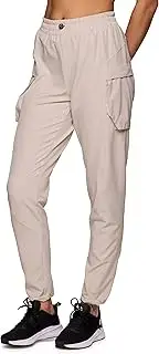 Avalanche Straight Leg Woven Cargo Pants for Women Elastic Waist Quick Drying Hiking Pants with Pockets