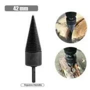 42MM High Speed Twist Firewood Drill Bit Wood Splitter Screw Splitting Cone