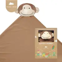 在飛比找PChome24h購物優惠-美國 Angel Dear 嬰兒安撫毛毯禮盒 (棕色小猴)