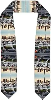 [SKKNT] San Francisco Print Graduation Shawl Stole For Academic Commencements Honor Sash Congratulations Gift