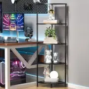 Corner Shelf, 5 Tier Bookshelf Display - 44.1" Standing Shelf Bookcase