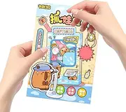 Adorable Claw Machine for Kids, Handmade Capybara Arcade Game Machine, Grabber Machine Toys, Paper Claw Machine, Twisting Machine Toy for Boys Girls, Arcade Machine Toy for Children