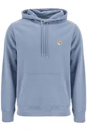 [MAISON KITSUNE] MAISON KITSUNE fox head hooded sweatshirt L Light blue