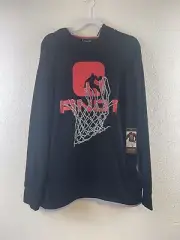 And1 Men's SIZE Large Dribble Black Basketball Hoodie Pullover Sweatshirt New