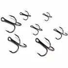 100pcs Fishing Hooks Ultra-Sharp Treble Hooks Size 2/4/6/8/10/12/14 Triple hooks